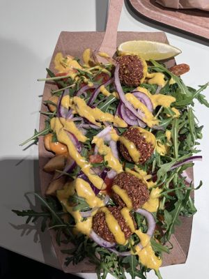 Fritten mit Falafeln   at Frittenglück - Siegen Oberstadt in Siegen