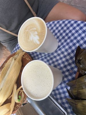 Both drinks  at La Galeria Cafe in Mexico City