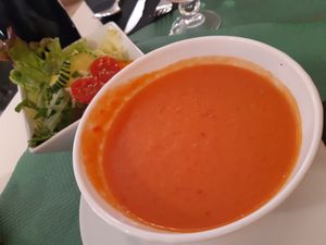 Starter / Gazpacho at La Biotika in Madrid
