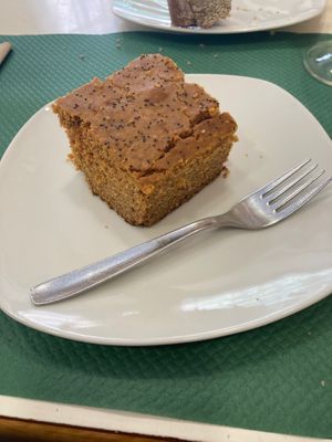 Carrot cake at La Biotika in Madrid