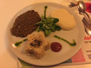 vegan option  at La Biotika in Madrid