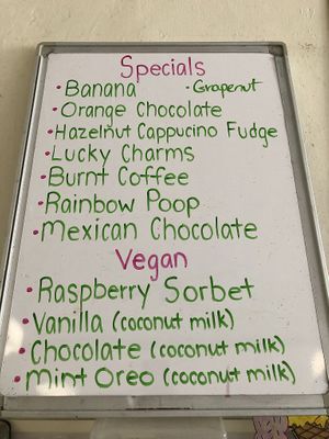 every time I visit they always have delicious vegan options :-) at Mt. Tom's Ice Cream in Easthampton