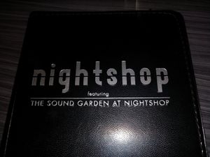 Logo at nightshop in Bloomington