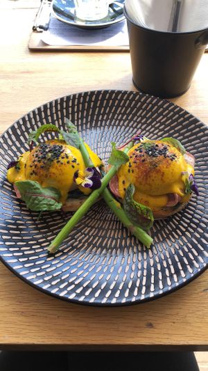 This non-vegan place does vegan eggs benny better than any vegan place!  at 7th Heaven in Sutherland