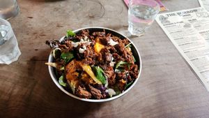 Salad with fable mushroom at The Burrow in West End