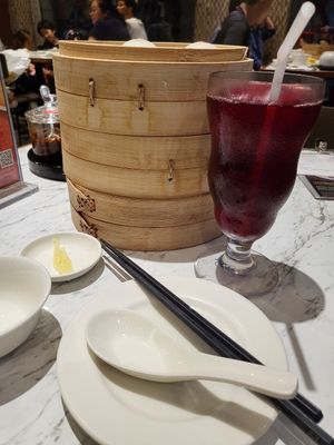 Rosella drink at Din Tai Fung 鼎泰豐 - Sentosa in Central Singapore