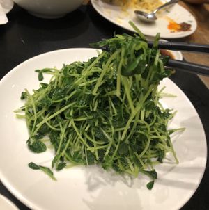 stir fried doumiao  at Din Tai Fung 鼎泰豐 - Sentosa in Central Singapore
