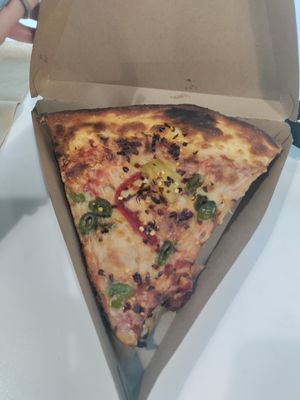 Vegan pizza by the slice at 365 by Whole Foods Market in Concord