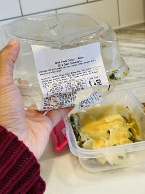Spanakopita w/ tofu crumbles at Whole Foods Market in Akron