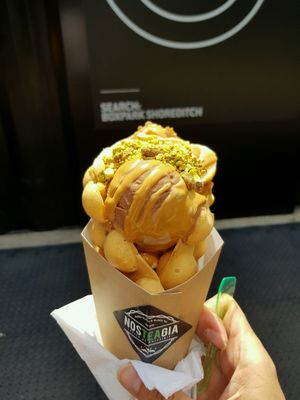 Fibre-nutty with vegan banana chocolate ice cream at Nosteagia in West London