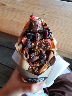 Berry crunch at Nosteagia in West London