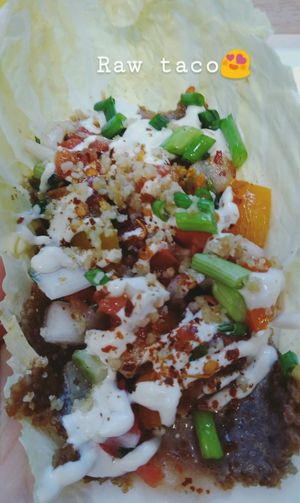 raw taco at Raw Vega in Bangkok