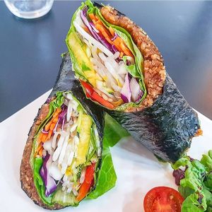 Raw Asian wrap at Raw Vega in Bangkok