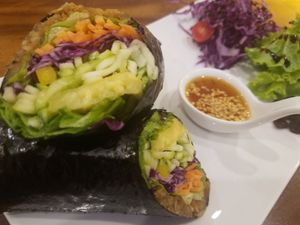 Asian wrap at Raw Vega in Bangkok
