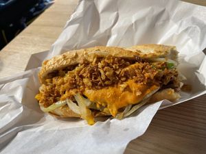 Philly CheeseFake so good!!!  at Indy's Vegan Kitchen in Swindon