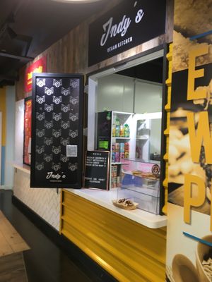 Located in The Swindon mall, 1st level at Indy's Vegan Kitchen in Swindon