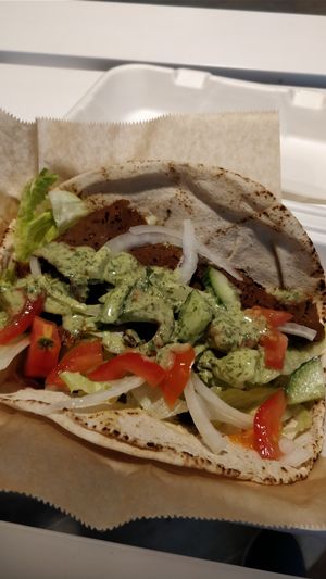 gyro at Indy's Vegan Kitchen in Swindon