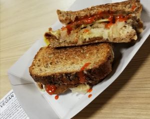 Reuben sandwich at Indy's Vegan Kitchen in Swindon