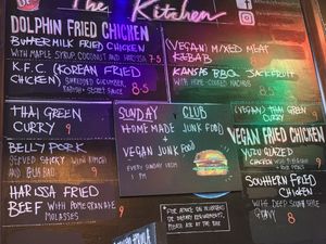 Vegan options on right at The Dolphin Inn in Shrewsbury