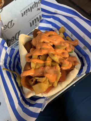 Mixed kebab. Zones with sriracha so ask for garlic mayo if you’d rather have that at The Dolphin Inn in Shrewsbury