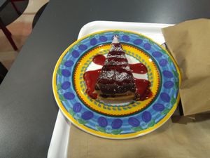 Banana and something cake. It was very good at I Love Bio - La Vie in Porto