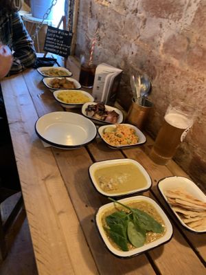 Vegan selection at The Coconut Tree in Cheltenham