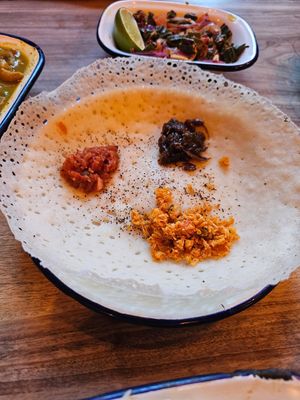 Vegan hopper. at The Coconut Tree in Cheltenham