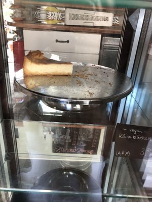 Vegan cheesecake   at Cafe Willi in Tubingen
