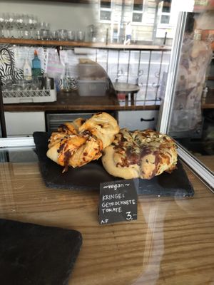 Vegan hearty baked goods   at Cafe Willi in Tubingen