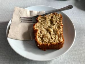 Vegan banana bread  at Cafe Willi in Tubingen