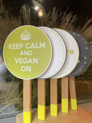 Signs at Boon Burger Cafe in Oakville