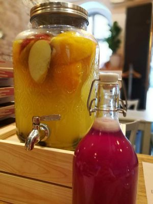 Lemonade at Matrjoska Kroshka in Budapest