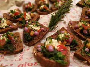 home-made Russian bread at Matrjoska Kroshka in Budapest