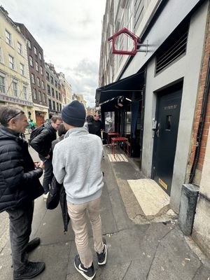 Queue   at Koya in London