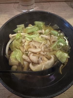 Mushrooms udon  at Koya in London