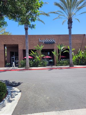 Outside at Hopdoddy Burger Bar in Tustin