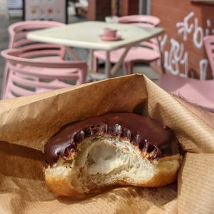A German Boston cream! at Brammibal's Donuts - Prenzlauer Berg in Berlin