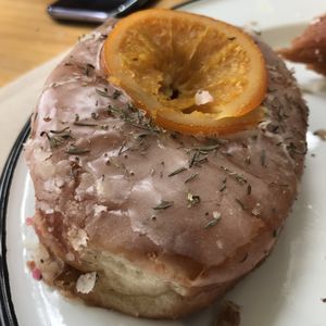 Blood orange and thyme donut at Brammibal's Donuts - Prenzlauer Berg in Berlin