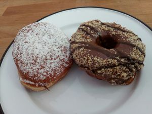 Jam-filles and nougat donuts at Brammibal's Donuts - Prenzlauer Berg in Berlin