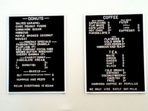 Blackboards at Brammibal's Donuts - Prenzlauer Berg in Berlin