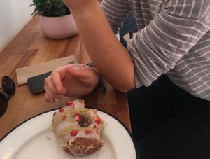 Half eaten so good  at Brammibal's Donuts - Prenzlauer Berg in Berlin