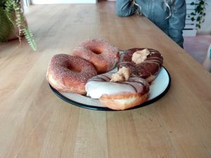 Empty within 5 minutes. at Brammibal's Donuts - Prenzlauer Berg in Berlin