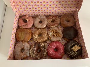 Alle 12 Sorten at Brammibal's Donuts - Prenzlauer Berg in Berlin