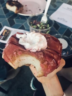 Cherry donut at Brammibal's Donuts - Prenzlauer Berg in Berlin