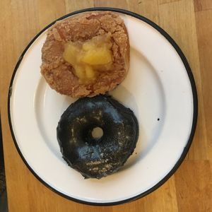 Apple pie and Black Friday donuts  at Brammibal's Donuts - Prenzlauer Berg in Berlin