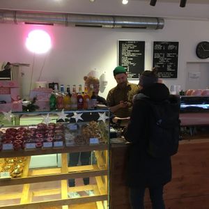 order counter at Brammibal's Donuts - Prenzlauer Berg in Berlin