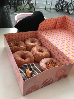 Box of 6 donuts at Brammibal's Donuts - Prenzlauer Berg in Berlin