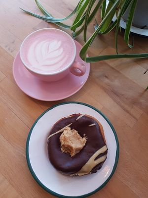 Beetroot coffee was nice at Brammibal's Donuts - Prenzlauer Berg in Berlin
