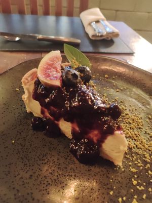 Cheesecake divino at Piccoli Cucina in Sao Paulo