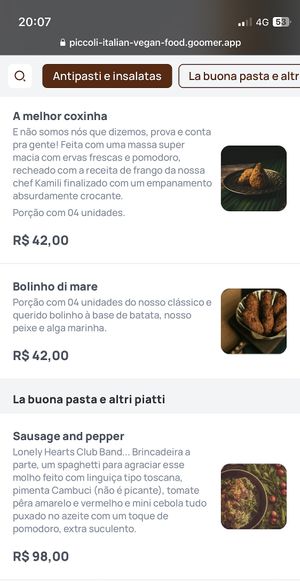   at Piccoli Cucina in Sao Paulo